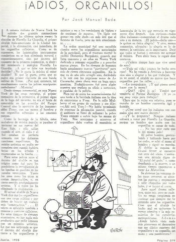 LAMINA 33633: Ilustracion de Riveron para Adios organillo