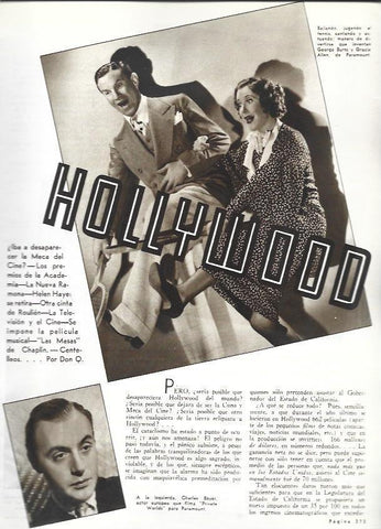 LAMINA 33630: George Burns y Gracie Allen
