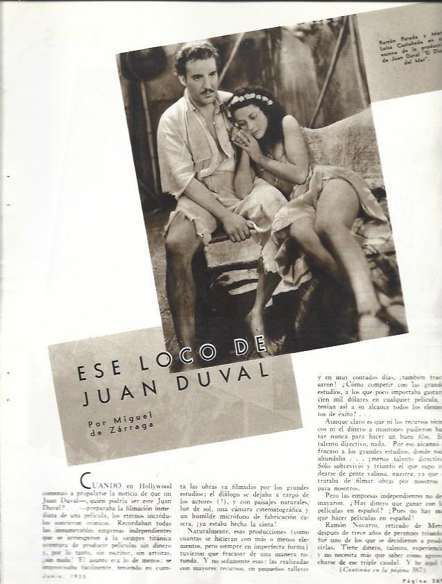 LAMINA 33628: Ramon Pereda y Maria Luisa Castañeda en El Diablo del Mar