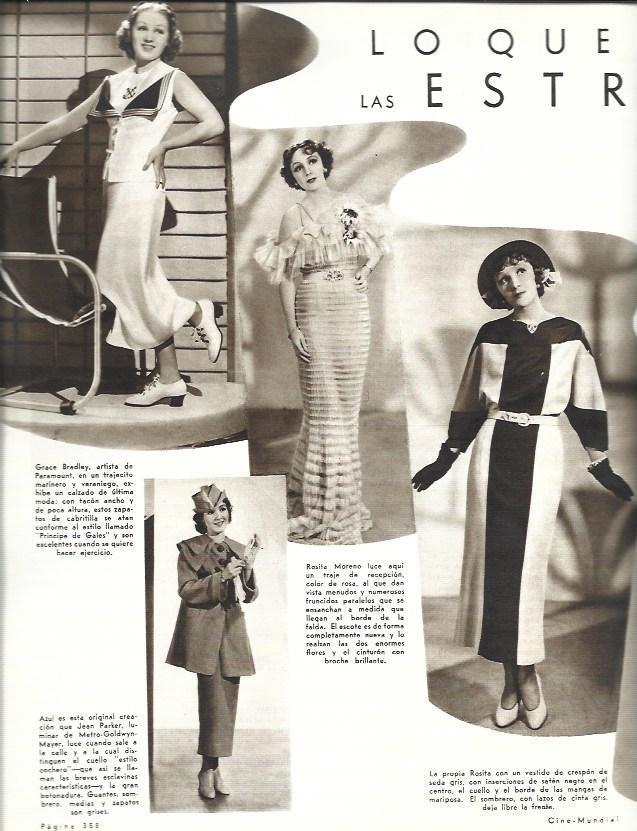 LAMINA 33622: Grace Bradley, Jean Parker y Rosita Moreno 