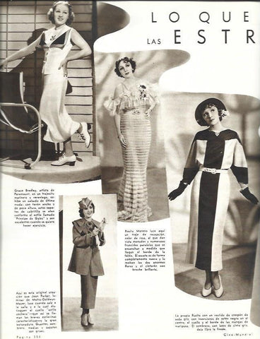 LAMINA 33622: Grace Bradley, Jean Parker y Rosita Moreno 