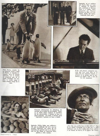 LAMINA 33695: Walt Disney en el zoo de Londres