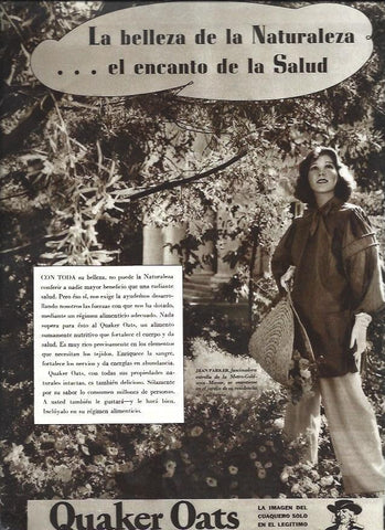 LAMINA 33696: Jean Parker en publicidad de Quarker Oats