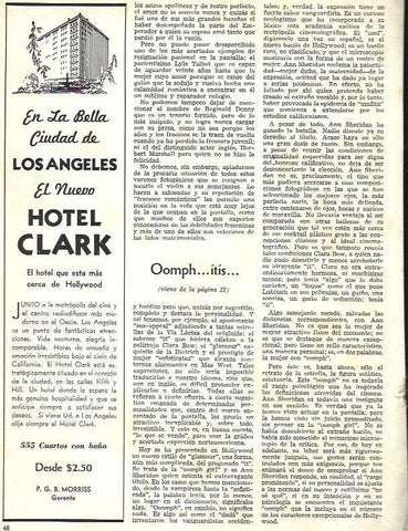 LAMINA 33768: Publicidad de Hotel Clark de Hollywood