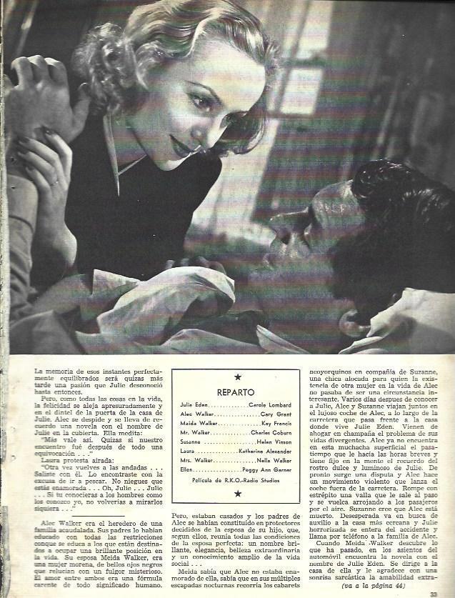 LAMINA 33761: Carole Lombard y Cary Grant en Engaño Nupcial