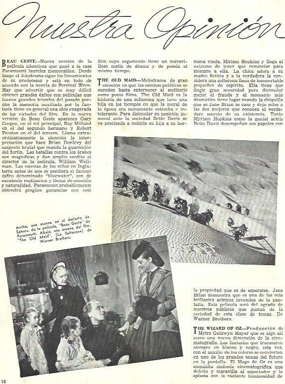 LAMINA 33752: Escenas de Beau Geste y La Solterona