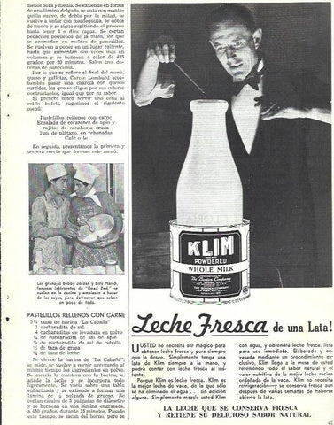 LAMINA 33791: Publicidad de leche Klim 