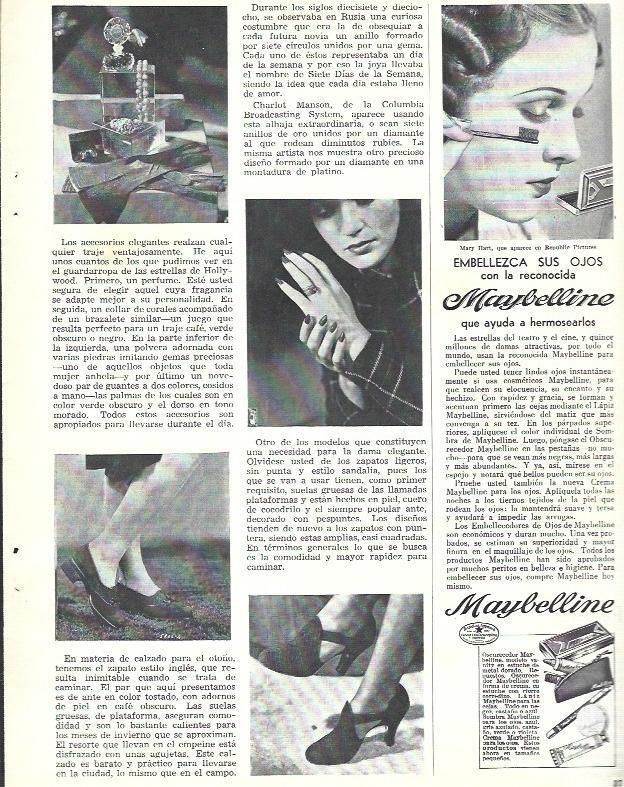 LAMINA 33789: Mary Hart en publicidad de Maybelline