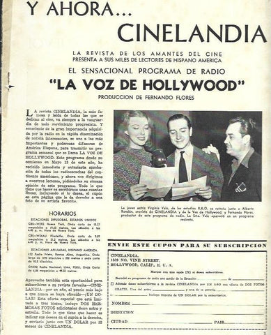LAMINA 33771: Publicidad del programa La Voz de Hollywood