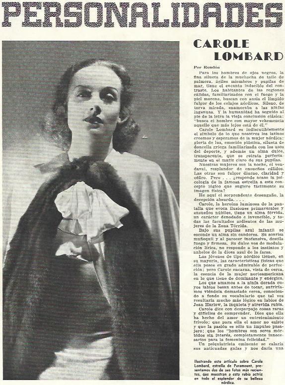 LAMINA 33716: Carole Lombard 
