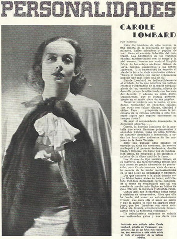 LAMINA 33716: Carole Lombard 