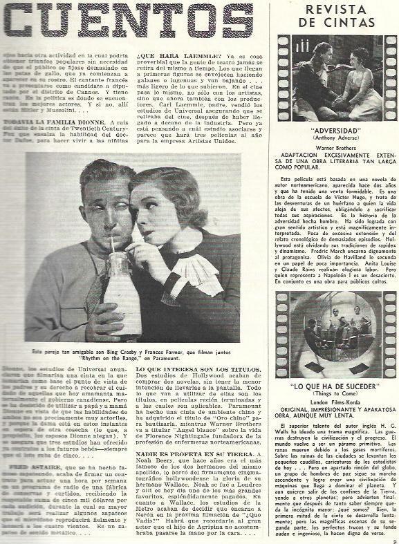 LAMINA 33715: Bing Crosby y Frances Farmer 