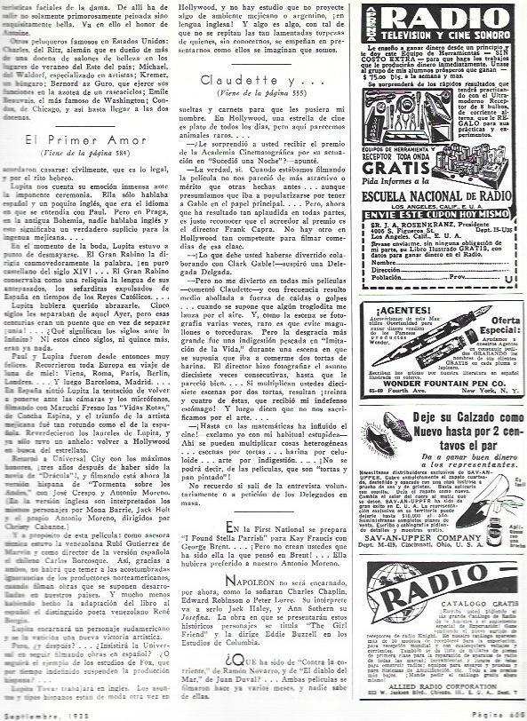 LAMINA 33708: Publicidad de escuela de radio