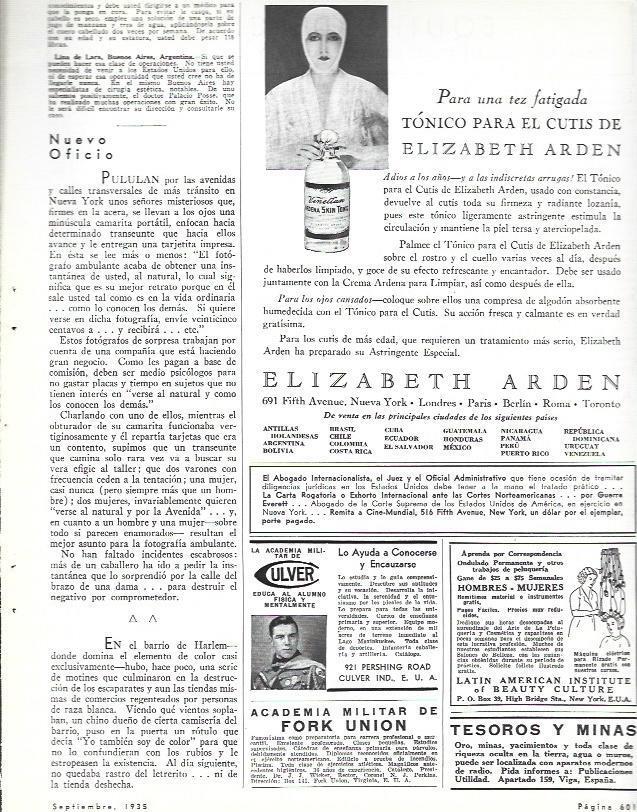 LAMINA 33706: Publicidad de tonico Elisabeth Arden