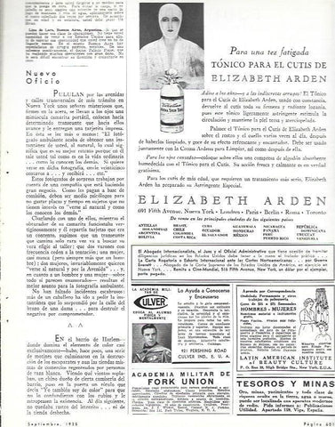 LAMINA 33706: Publicidad de tonico Elisabeth Arden