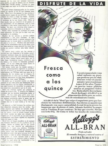 LAMINA 33703: Publicidad de All Bran de Kellogg's