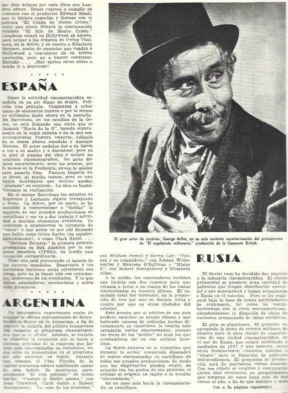 LAMINA 33741: George Arliss en El vagabundo millonario