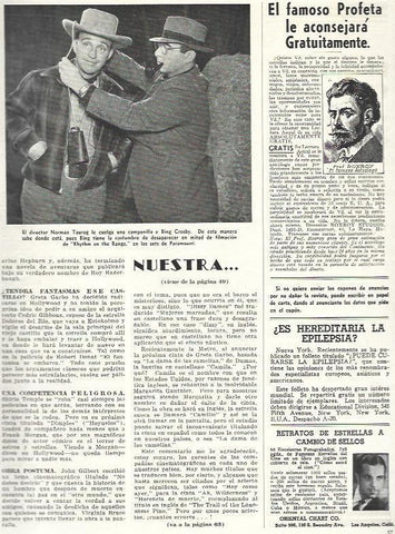 LAMINA 33739: Bing Crosby y el director Norman Taurog