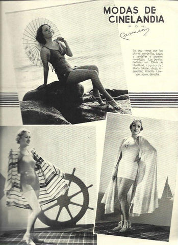 LAMINA 33731: Olivia de Havilland, Diana Gibson y Priscilla Lawson