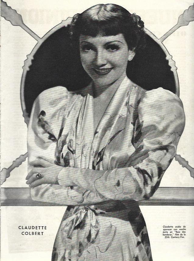 LAMINA 33729: Claudette Colbert
