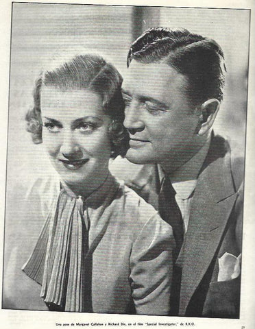 LAMINA 33725: Margaret Callahan y Rochard Dix en Special Investigator