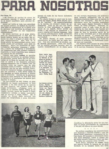 LAMINA 33723: Philip Reed con jugadores de tenis y Louise Stanley en la Universidad Southern de California