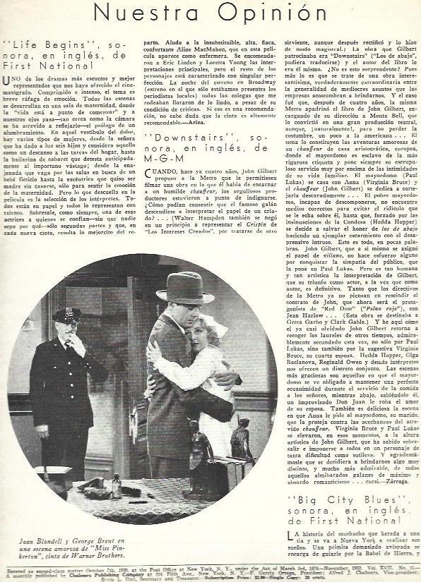 LAMINA 33464: Joan Blondell y George Brent en Miss Pinkerton