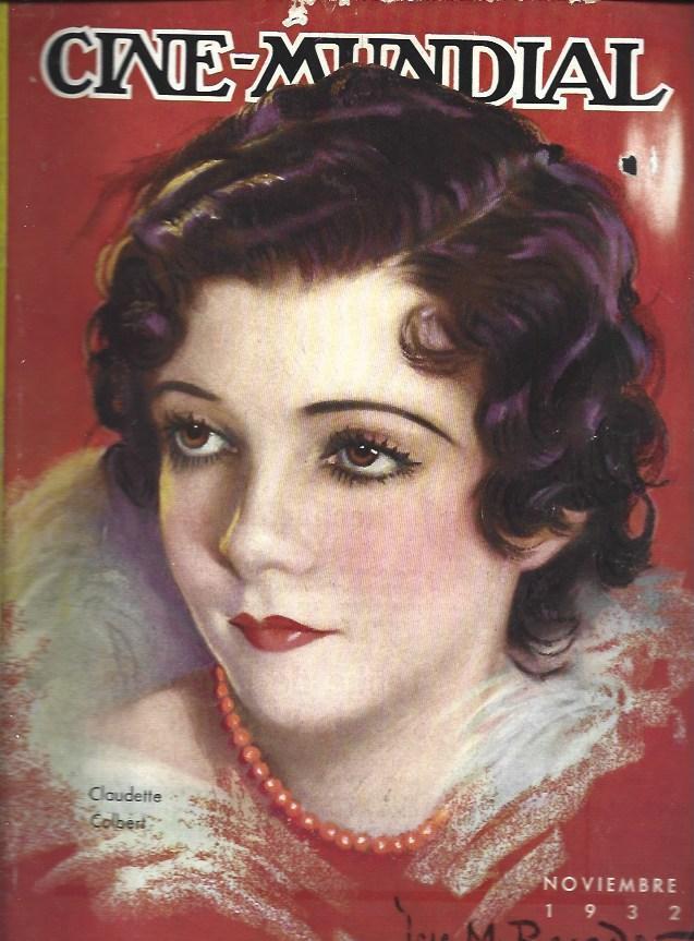 LAMINA 33463: Portada con Claudette Colbert