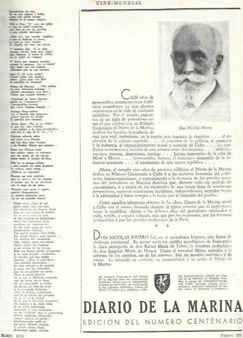 LAMINA 33461: Publicidad de Diario de la Marina