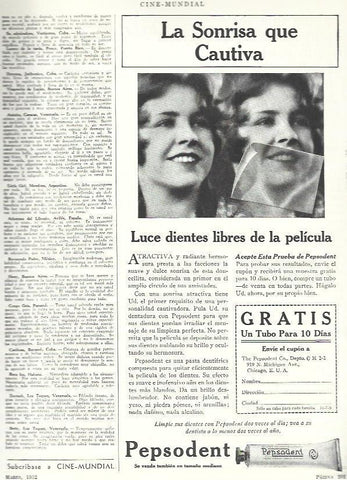 LAMINA 33451: Publiciadad de crema de dientes Pepsodent