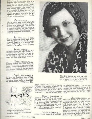 LAMINA 33471: Lita Grey Chaplin