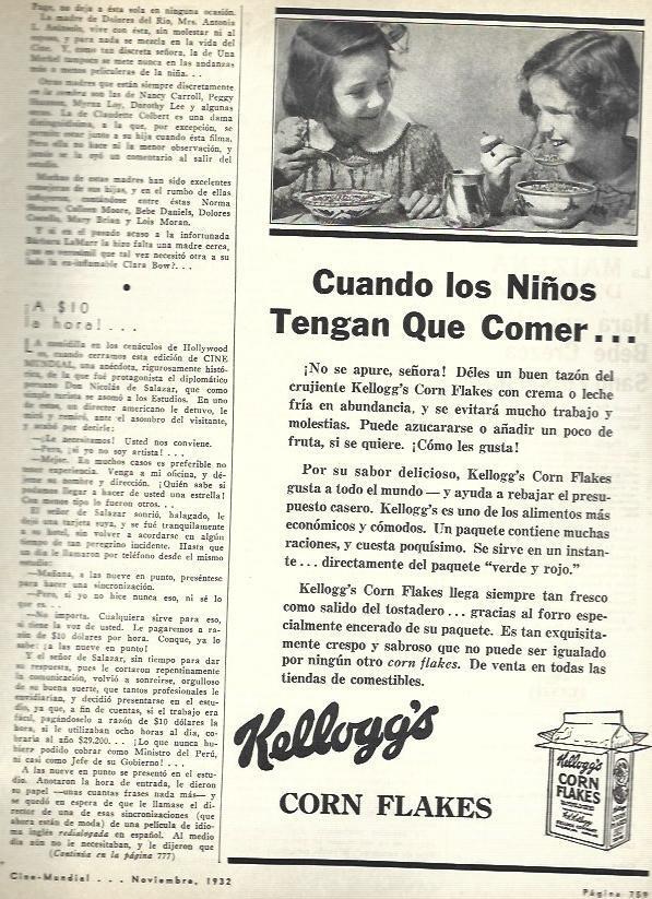 LAMINA 33484: Publicidad de Corn Flakes