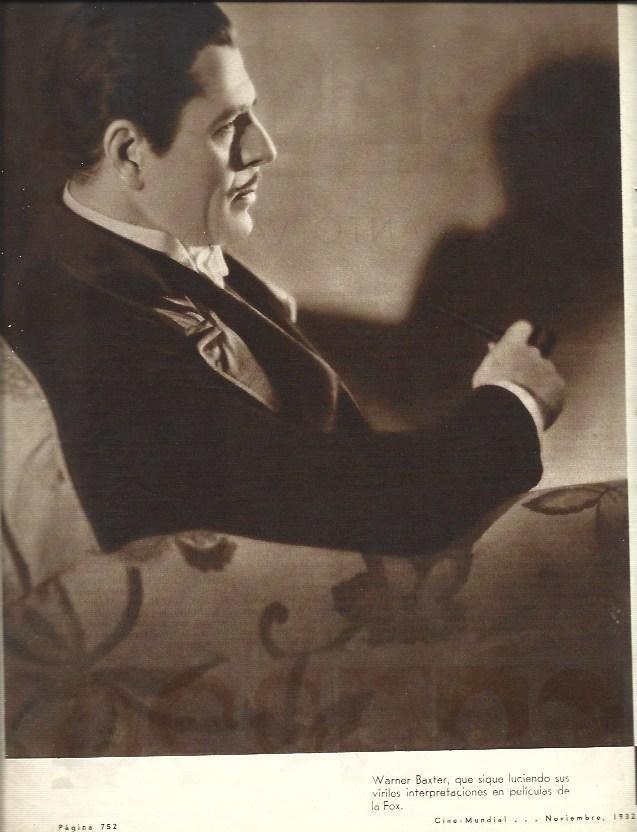 LAMINA 33480: Warner Baxter