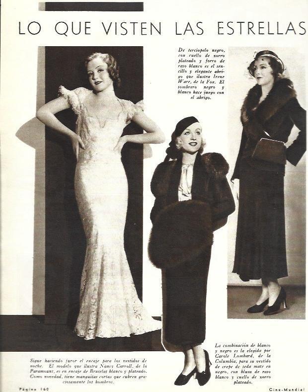 LAMINA 33410: Nancy Carrol, Carole Lombard e Irene Ware
