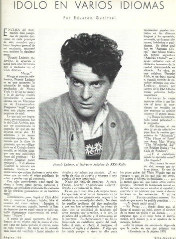 LAMINA 33405: Francis Lederer