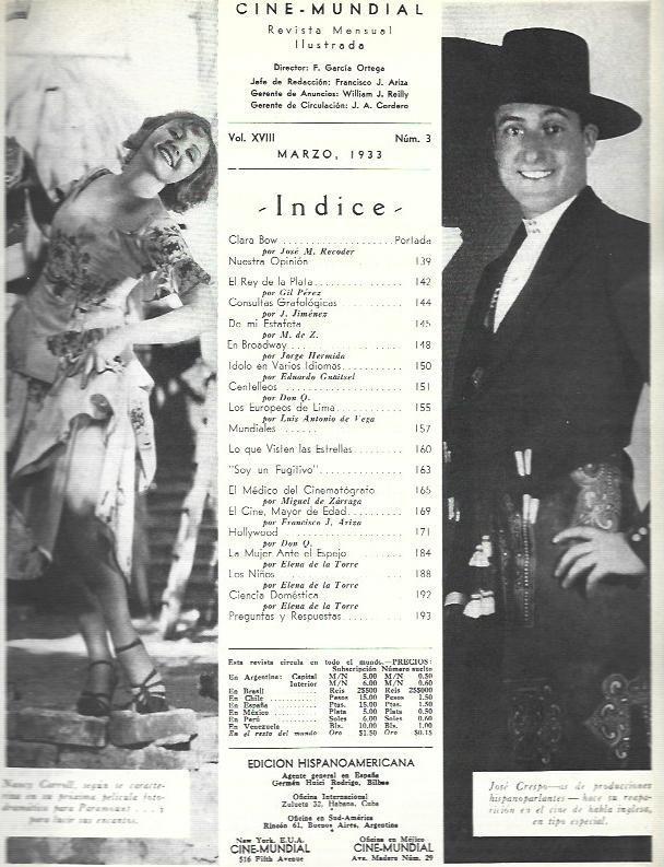 LAMINA 33404: Nancy Carroll y Jose Crespo