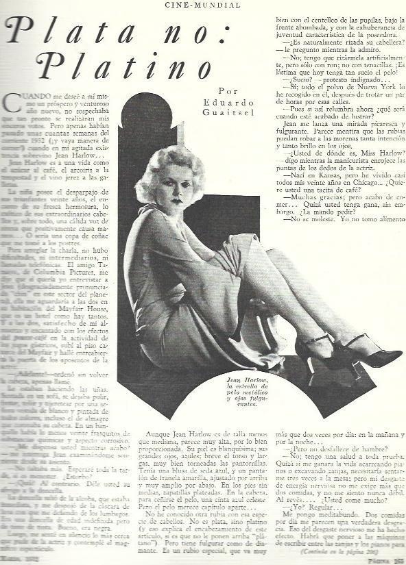 LAMINA 33433: Jean Harlow