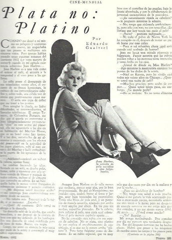 LAMINA 33433: Jean Harlow