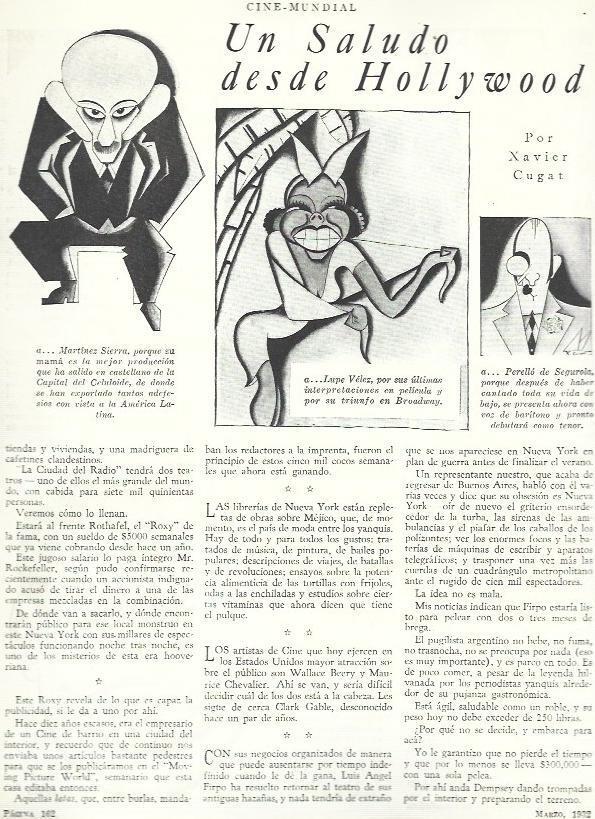 LAMINA 33431: Ilustraciones de Xavier Cugat