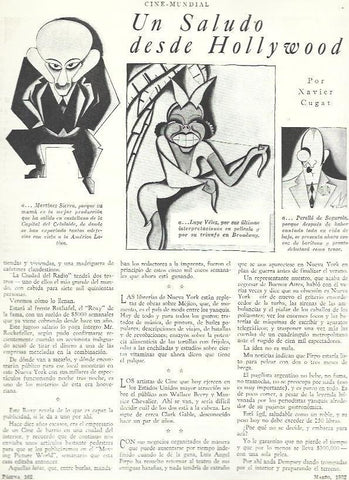 LAMINA 33431: Ilustraciones de Xavier Cugat