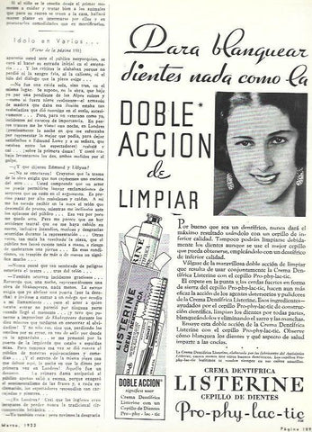 LAMINA 33423: Publicidad de crema de dientes Listerine