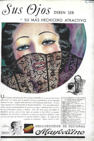 LAMINA 33566: Publicidad de mascara Maybelline en contraportada