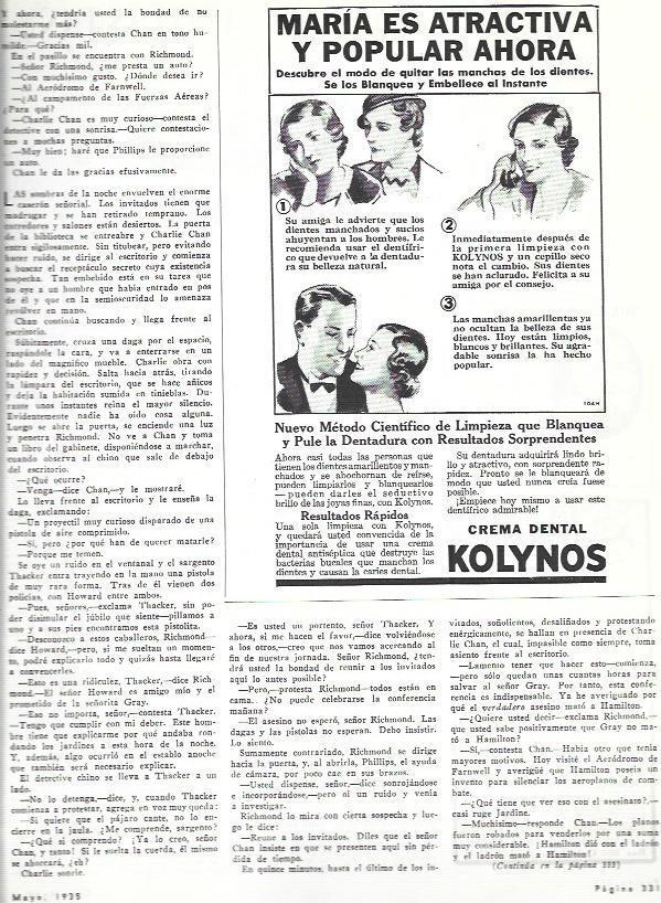 LAMINA 33564: Publicidad de crema dental Kolynos