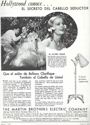 LAMINA 33560: Publicidad de secador Turbinator