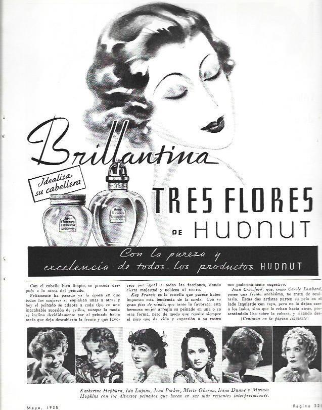 LAMINA 33559: Publicidad de brillantina Tres Flores