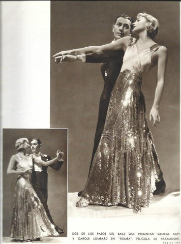 LAMINA 33551: George Raft y Carole Lombard en Rumba