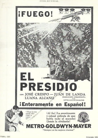 LAMINA 33570:  Anuncio de El Presidio