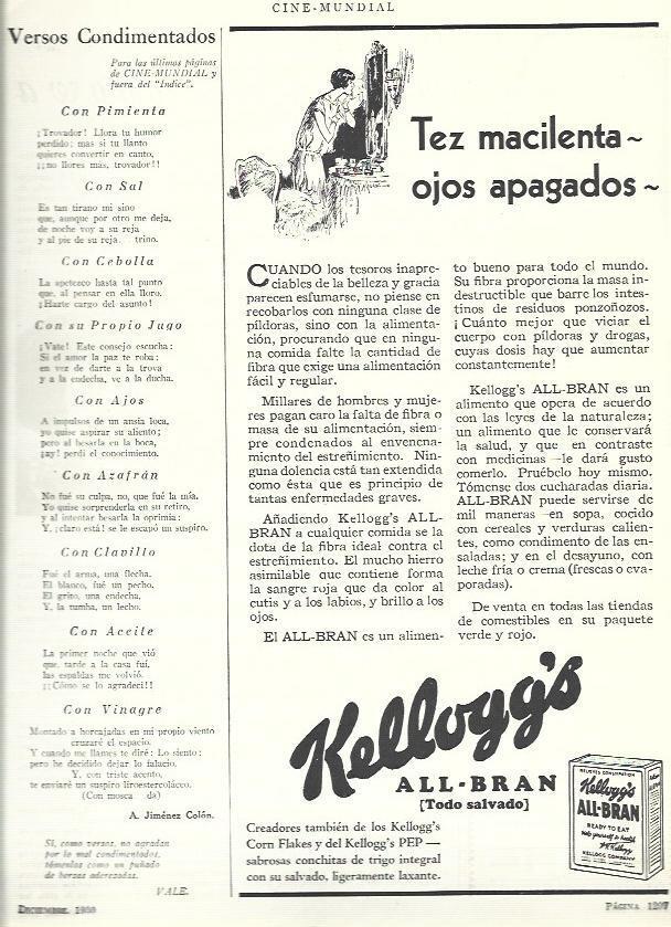 LAMINA 33594: Publicidad de All Bran