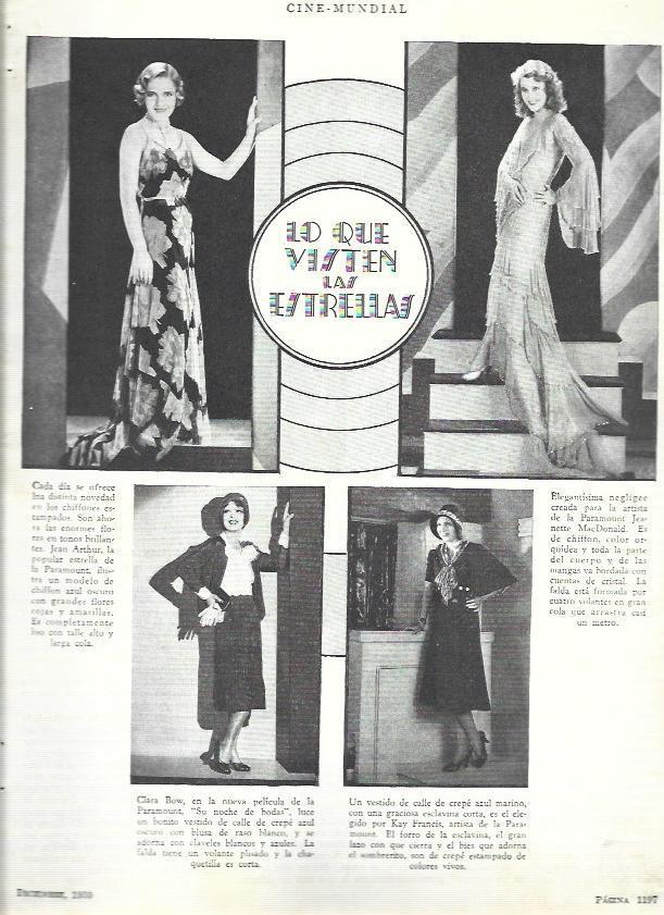 LAMINA 33589: Clara Bow, Jean Arthur, Jeanette MacDonald y Kay Francis