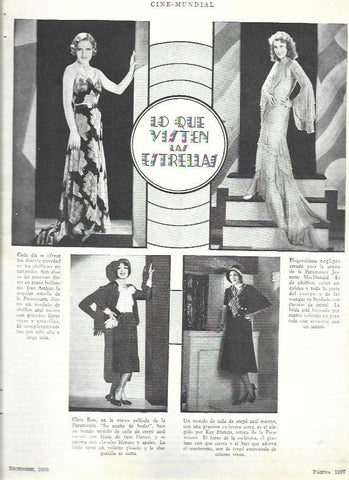 LAMINA 33589: Clara Bow, Jean Arthur, Jeanette MacDonald y Kay Francis
